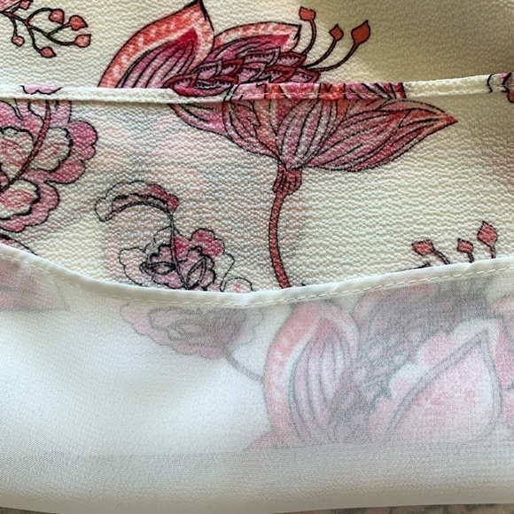 Women’s Antibes Blanc tank top. Pink, white. Large - Picture 5 of 6